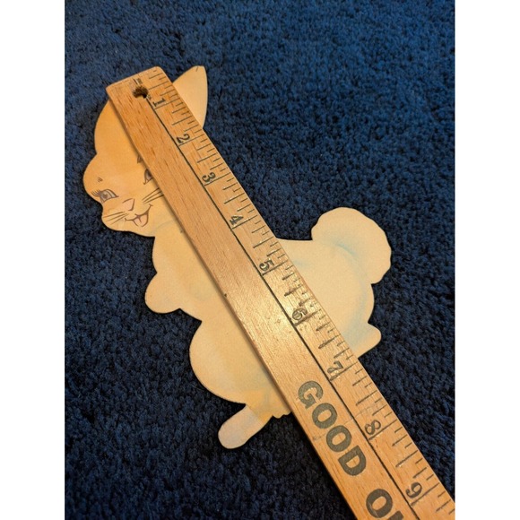 1958 Easter Bunny Chick‎ Easter Eggs Purple Flowers Die Cut Lot 4 Grannycore - Picture 3 of 5